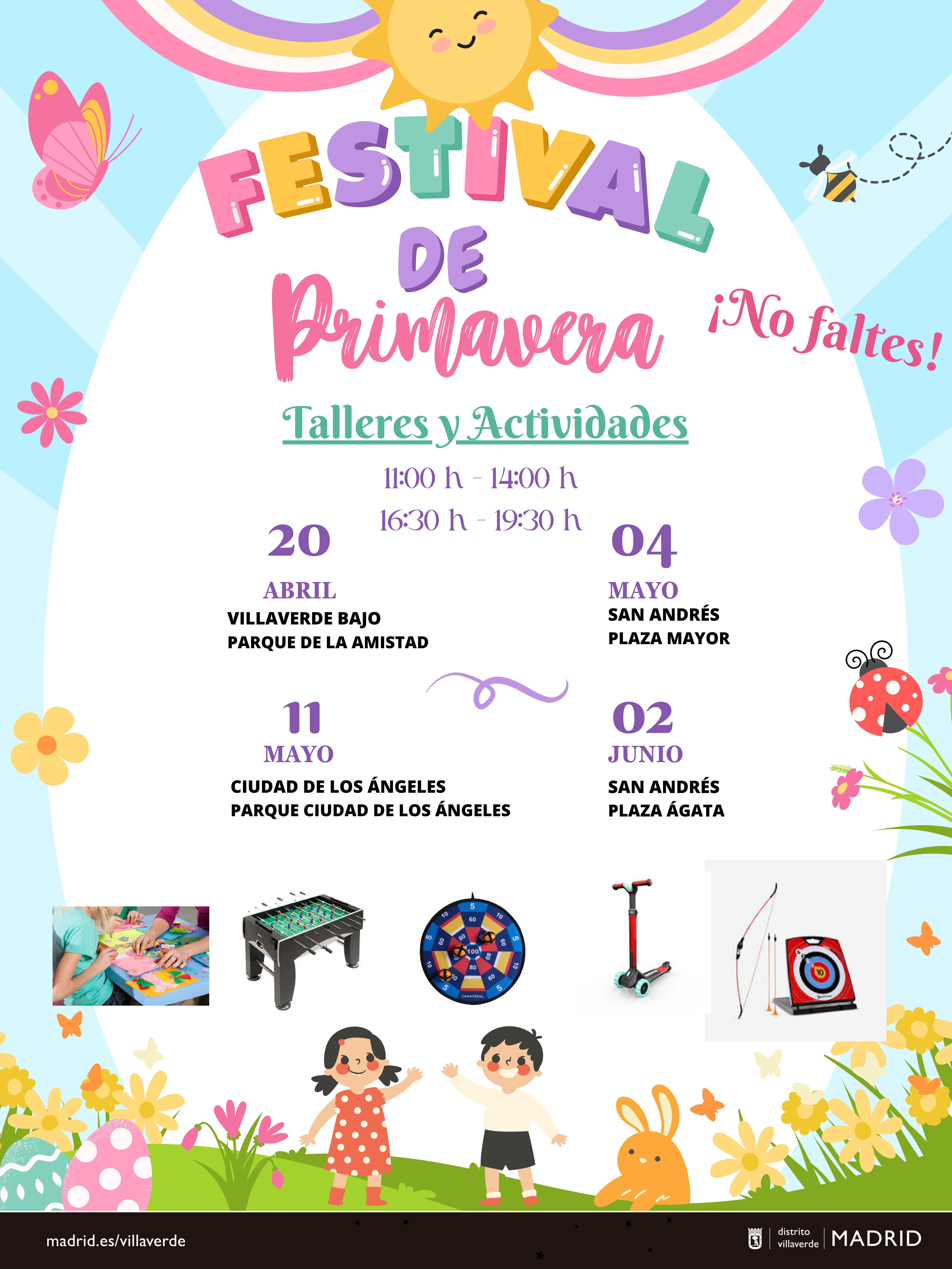 Actividades del Festival de Primavera del Distrito de Villaverde