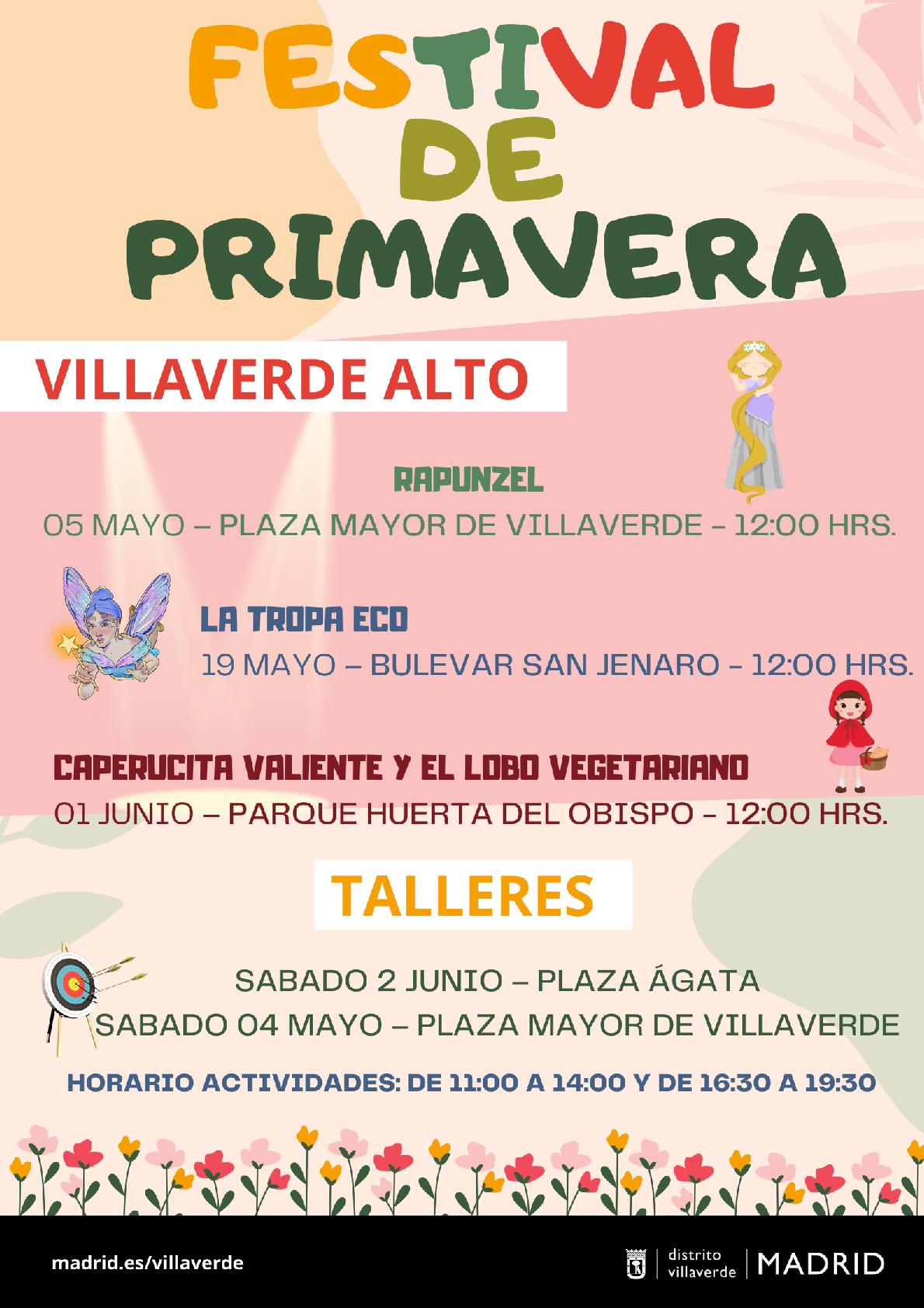 Actividades del Festival de Primavera del Distrito de Villaverde