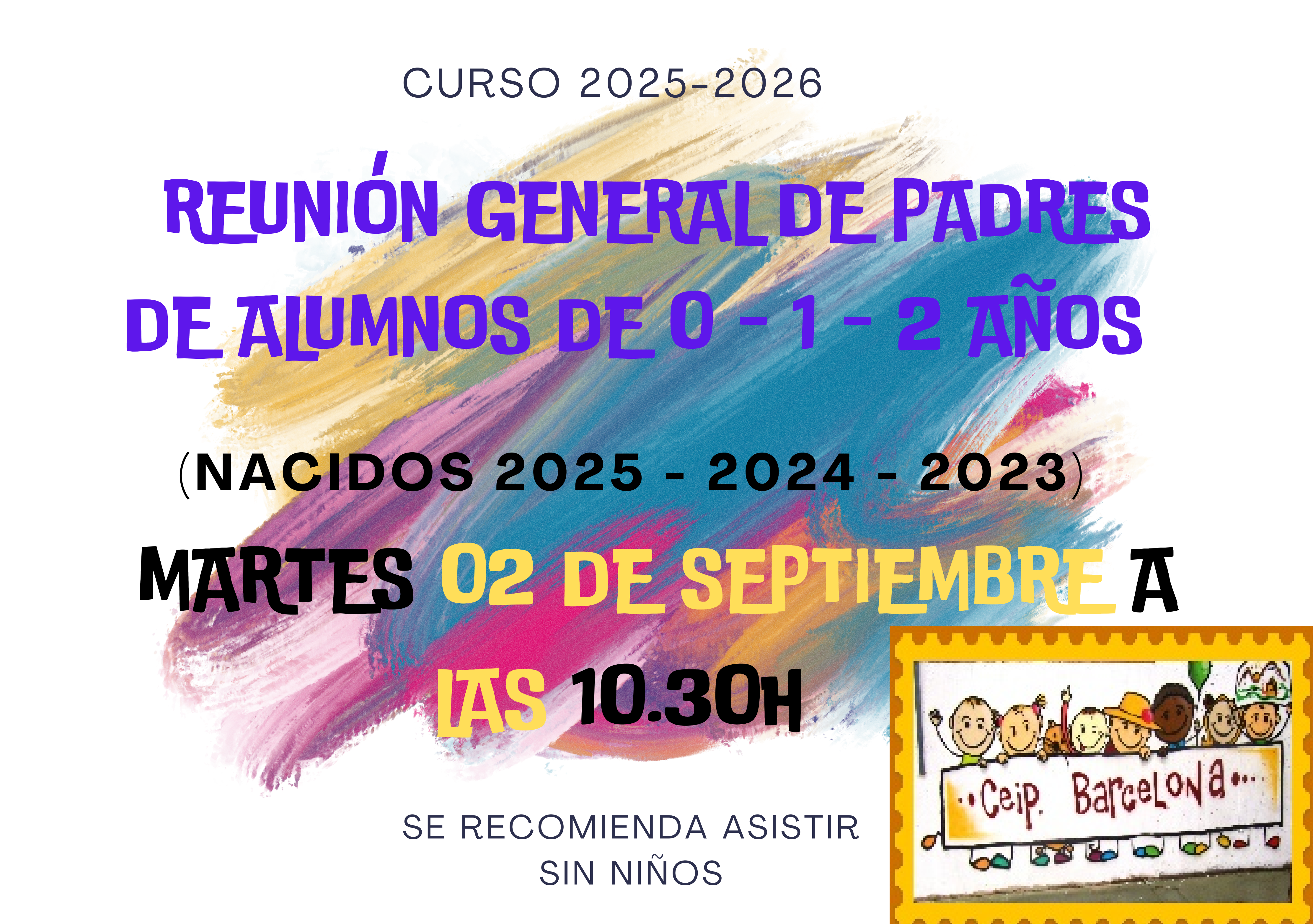 Reunión general de padres de alumnos de 0-1-2 años