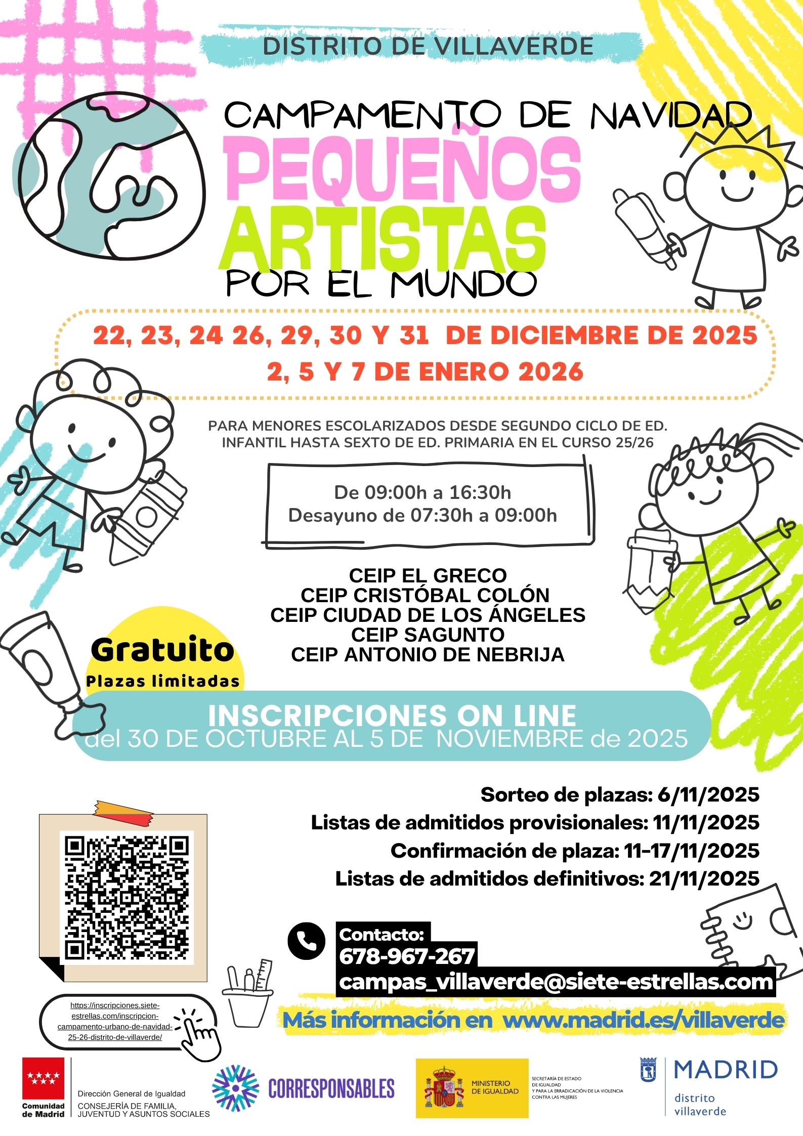 CAMPAMENTO NAVIDAD 25-26 DISTRITO DE VILLAVERDE